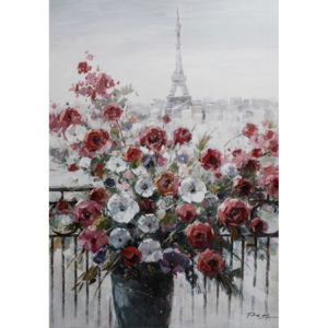 100x70 cm Kvety v Paríži (Maľovaný originál)