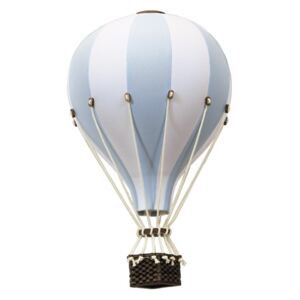 Dekoračný teplovzdušný balón- Modro biely - M-33cm x 20cm