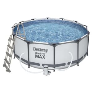 Bestway 56420 bazén Steel Pre Max 3,66 x 1,22 m set (+ kartušová filtrácia, schodíky, krycia plachta)