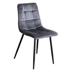 OVN stolička IDN 4091 šedá zamat/ čierna