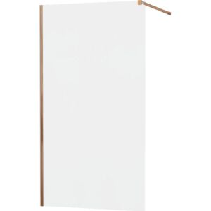 MEXEN - KIOTO Sprchová zástena WALK-IN 110x200 cm 8 mm, ružové zlato, matné sklo 800-110-101-60-30