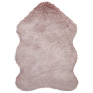 Flair Rugs koberce Kusový koberec Freja Faux Fur Copenhagen Blush Pink - 60x90 tvar kožešiny cm