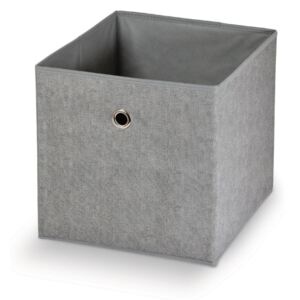 Sivý úložný box Domopak Stone, 32 x 32 cm