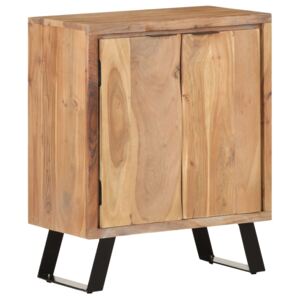 Skrinka 60x36x76 cm akáciové drevo s prirodnými hranami