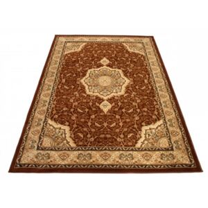 Kusový koberec klasický vzor 2 hnedý, Velikosti 160x220cm