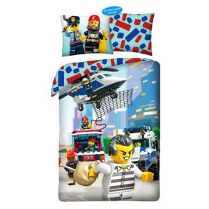 HALANTEX Obliečky Lego Polícia Bavlna, 140/200, 70/90 cm