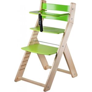 Wood Partner Detská rastúca stolička LUCA natur/zelená