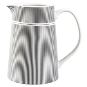 Porcelánový džbán Grey Stripes