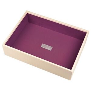 WEBHIDDENBRAND Poschodie šperkovnice Stacker, Krémová/purpurová | Jewellery Box Layers Classic