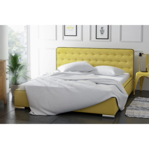 Čalúnená posteľ TRONSO + matrac DE LUX, 140x200, madryt 912