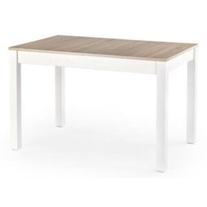 Drevený jedálenský stôl Maurycy Halmar dub sonoma- bílá