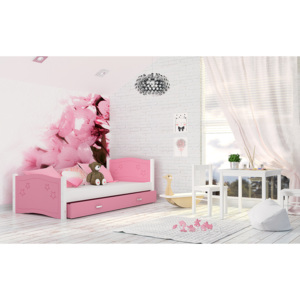 Detská posteľ DIANA, 160x80 cm, ružový