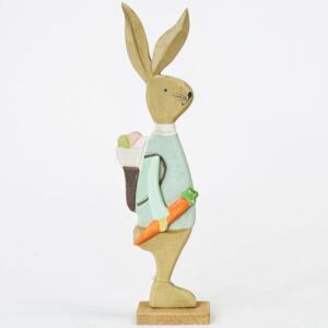 Zajac s nošou drevený 30,5x9x4,5cm