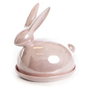 Zajac ružový perlový 18cm
