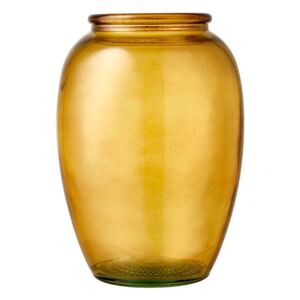 Žltá sklenená váza Bitz Kusintha, ø 14 cm