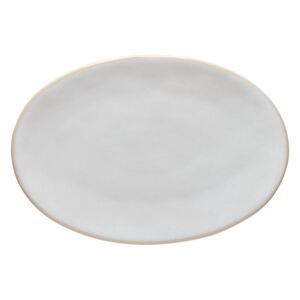 Biely kameninový tanier Costa Nova Roda, 28 x 18,8 cm