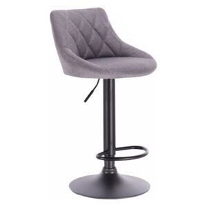 Barová stolička TERKAN sivá / čierná