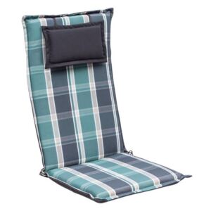 Blumfeldt Donau, čalúnená podložka, podložka na stoličku, podložka na vyššie polohovacie kreslo, na záhradnú stoličku, polyester, 50 × 120 × 6 cm