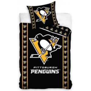 TipTrade · Hokejové obliečky NHL Pittsburgh Penguins - 100% bavlna - 70x90 cm + 140x200 cm
