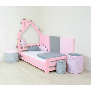 Benlemi Detská posteľ domček Wally 120x160 cm Farba: Ružová