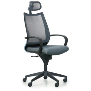 Kancelárska stolička FUTURA, tmavě sivá/čierna