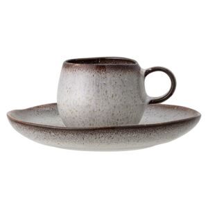 Bloomingville Hrnček na kávu keramický - Sandrine Espresso Cup Grey
