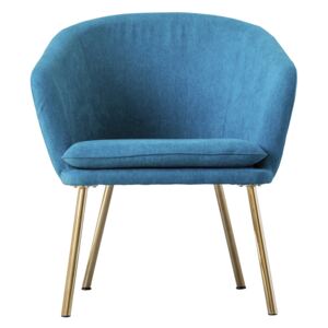 Bloomingville Kreslo relaxačné - Blue Lounge Chair
