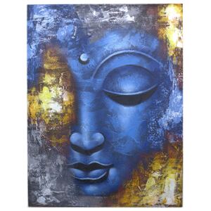 Obraz Budhu - Tvár modrá abstrakt 60x80cm