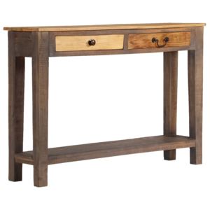 Konzolový stolík masívne drevo vintage štýl 118x30x80 cm