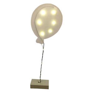 Dekoračný LED balón biely
