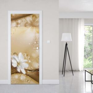 GLIX Fototapeta na dvere - Luxury Ornamental Design Flowers Gold