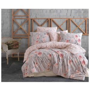 BedTex Bavlnené obliečky Renforcé – Maison ružové 140x200/70x90cm