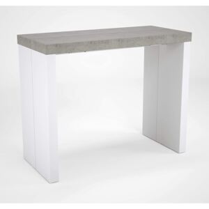 Jedálenský stôl Lilly - beton/biely