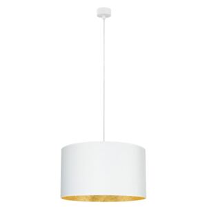 Biele stropné svietidlo s vnútrajškom v zlatej farbe Sotto Luce Mika, ∅ 50 cm