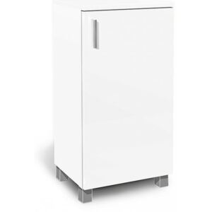 Kúpeľňová skrinka K5 farba korpusu: Bielý, farba dvierok: Bielé lamino
