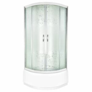 Sprchový kút Anima T-Pro štvrťkruh 90 cm, R 550, nepriehľadné sklo, biely profil TPSNEW90ROG