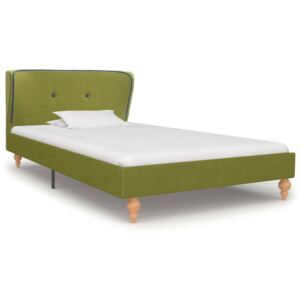 Rám postele zelený látkový 90x200 cm