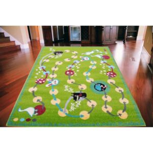 Detský koberec Hra TOP zelený, Velikosti 160x220cm