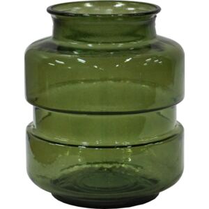 Štýlová sklenená váza Noel - olivovo zelená