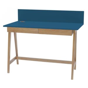 RAGABA Luka písací stôl so zásuvkou , petrolejová modrá