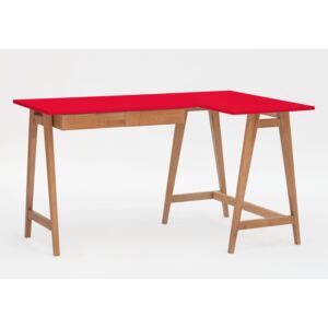 RAGABA Luka rohový písací stôl pravý, červená