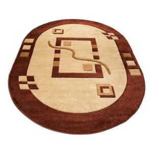 Kusový koberec Golo hnedý ovál, Velikosti 60x100cm