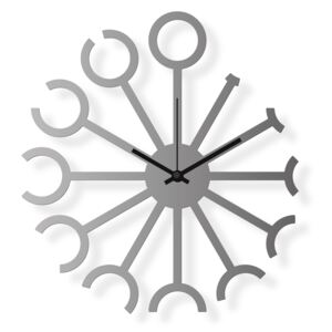 Dizajnové nástenné hodiny: Dvanástiny Nerezová oceľ | atelierDSGN