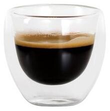 Sklenený hrnček Espresso TORO dvojité borosilikátové sklo 100ml