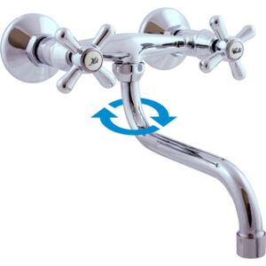 Drezová batéria RAV Slezák MORAVA s otočným ramienkom 150 mm chróm MK101.5/21
