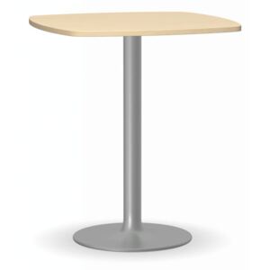 Konferenčný stolík FILIP II, 660x660 mm, sivá konštrukcia, doska breza