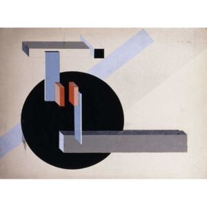 Reprodukcia, Obraz - Proun N 89 (Kilmansvaria), c.1925, Lissitzky, Eliezer (El) Markowich
