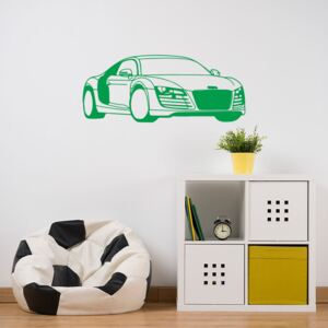 GLIX Audi - nálepka na stenu Svetlo zelená 75 x 30 cm