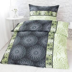 XPOSE® Bavlnené obliečky na dve postele LEA - zelená