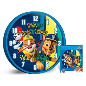 Kids Licensing Analógové nástenné hodiny \"Paw Patrol\" 25 cm modrá